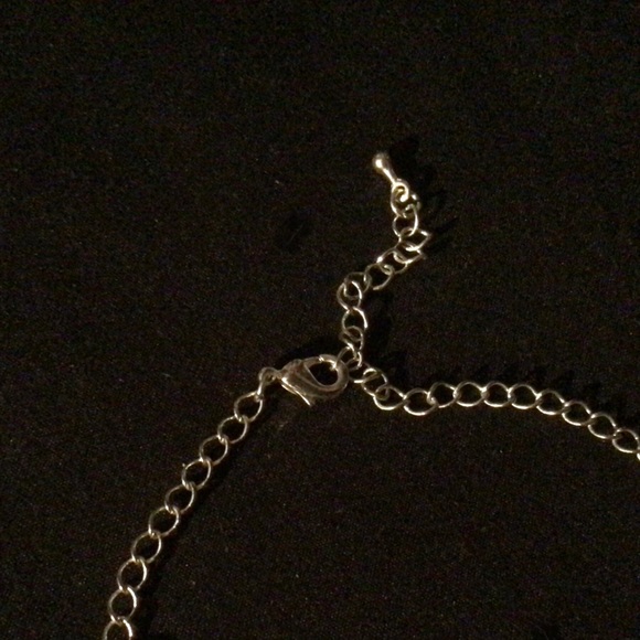 Rhinestone beauty in silver tone with cascading rhinestone rivulets - Picture 9 of 10